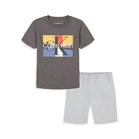 Little Boy's 2-Piece T-Shirt & Shorts Set