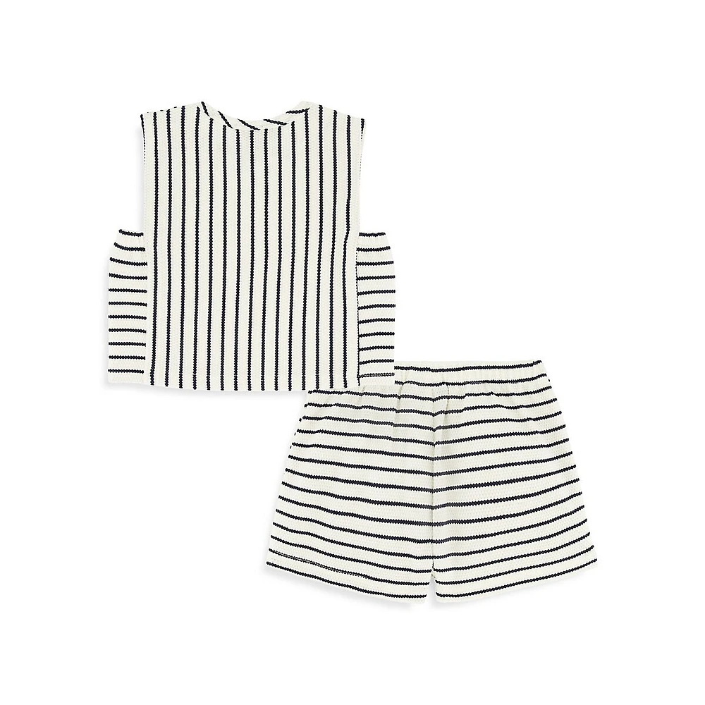 Little Girl's 2-Piece Top & Skort Set