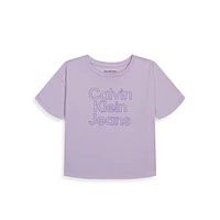 Girl's Stack Logo Boxy T-Shirt