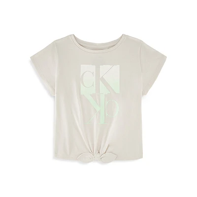 Girl's Knotted Gradient T-Shirt