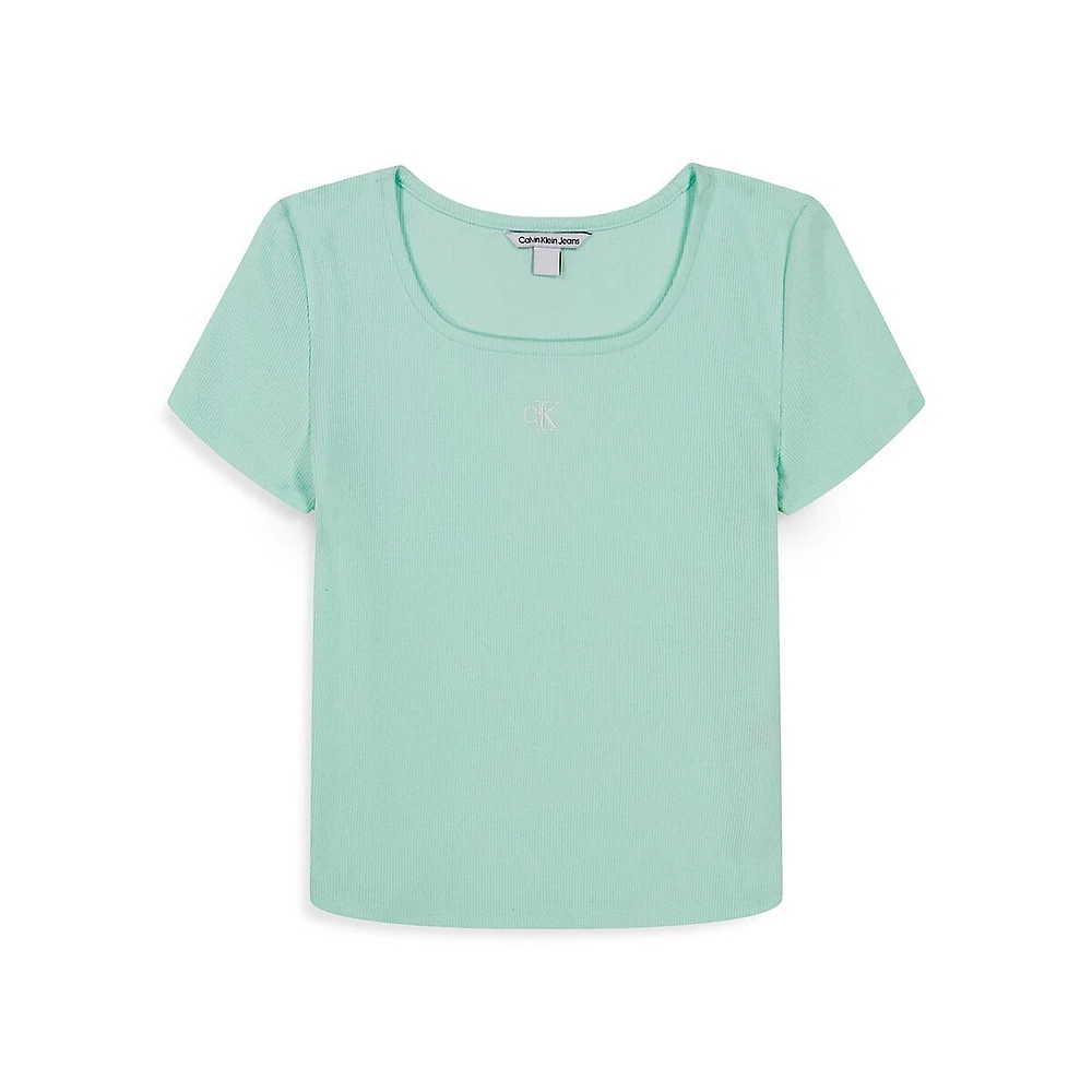 Girl's Squareneck Baby Tee