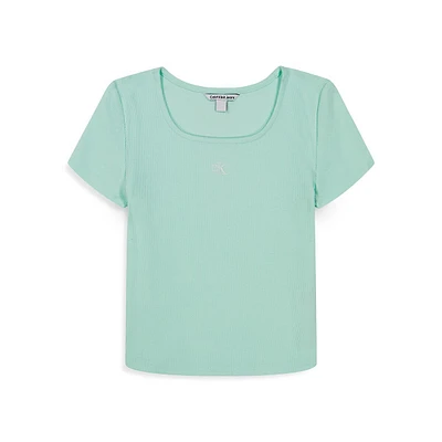 Girl's Squareneck Baby Tee