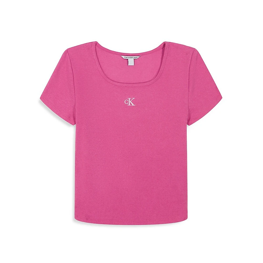 Girl's Squareneck Baby Tee