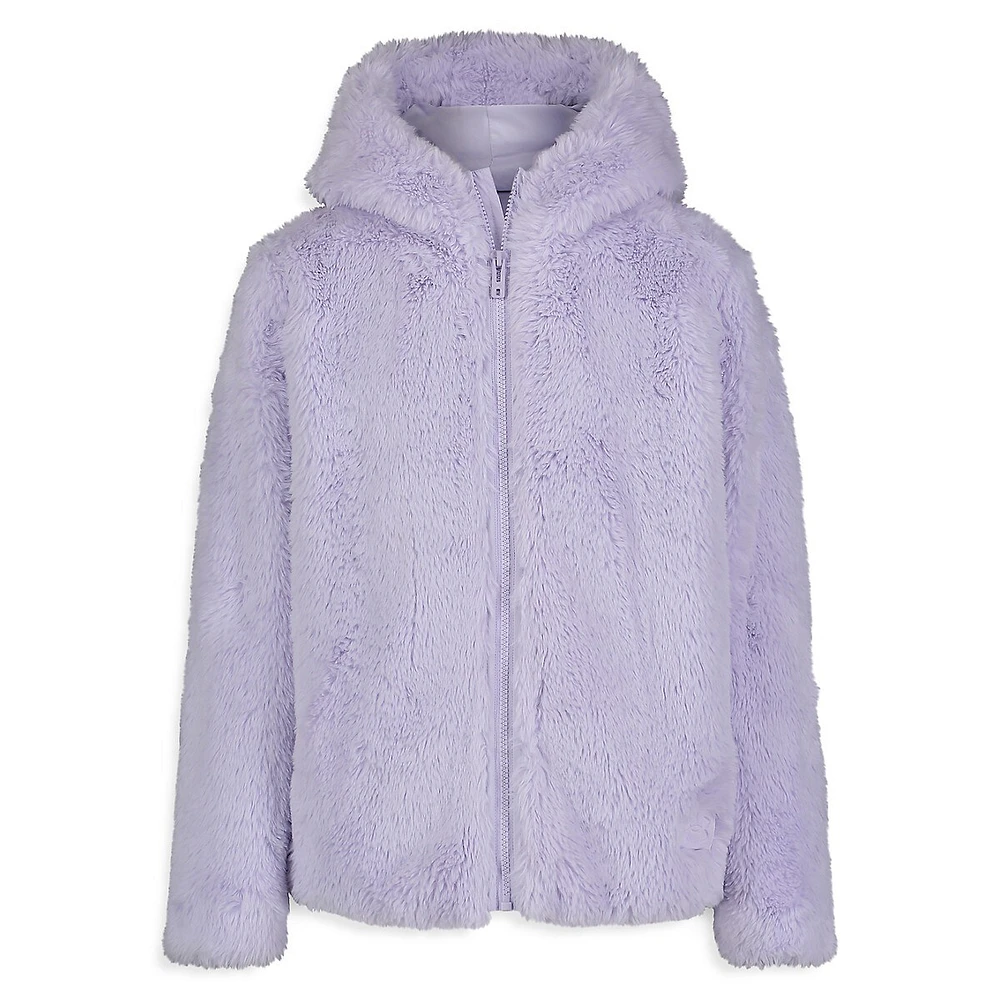 Veste à capuchon en similifourrure UA Cozy pour fille