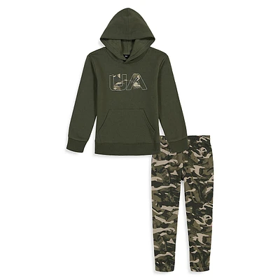 Little Boy's 2-Piece Rival Camo Hoodie & Joggers Set