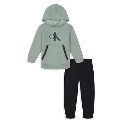 Little Boy's 2-Piece Fleece Hoodie & Joggers Set