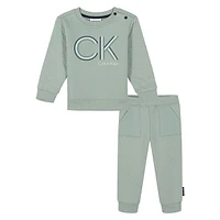 Baby Boy's 2-Piece Quilted Jogger Set