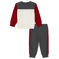 Baby Boy's Colourblock Fleece 2-Piece Sweatsuit