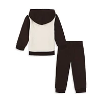 Baby Boy's 2-Piece Colourblock Hoodie & Joggers Set