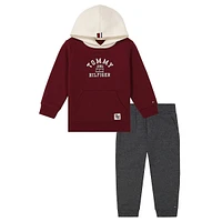 Little Boy's 2-Piece Two-Tone Classic Logo Hoodie & Joggers Set