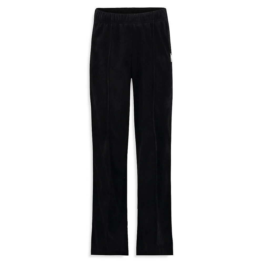 Luxe Velour Pull-On Pants