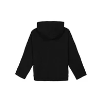 Girl's Shimmer-Logo-Tape Zip Hoodie