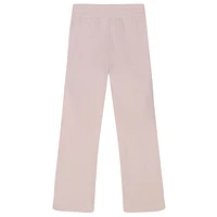 Girl's Side-Logo-Stripe Wide-Leg Sweatpants