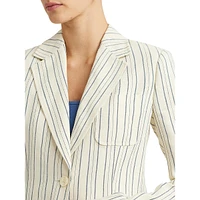 Lightweight Striped Blazer