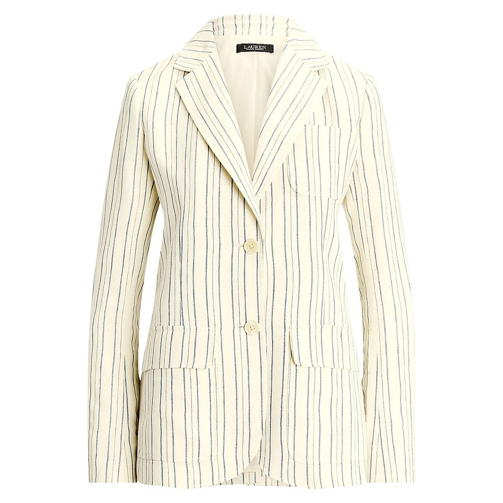 Lightweight Striped Blazer