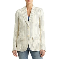 Lightweight Striped Blazer