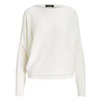 Relaxed-Fit Boatneck Dolman Sweater