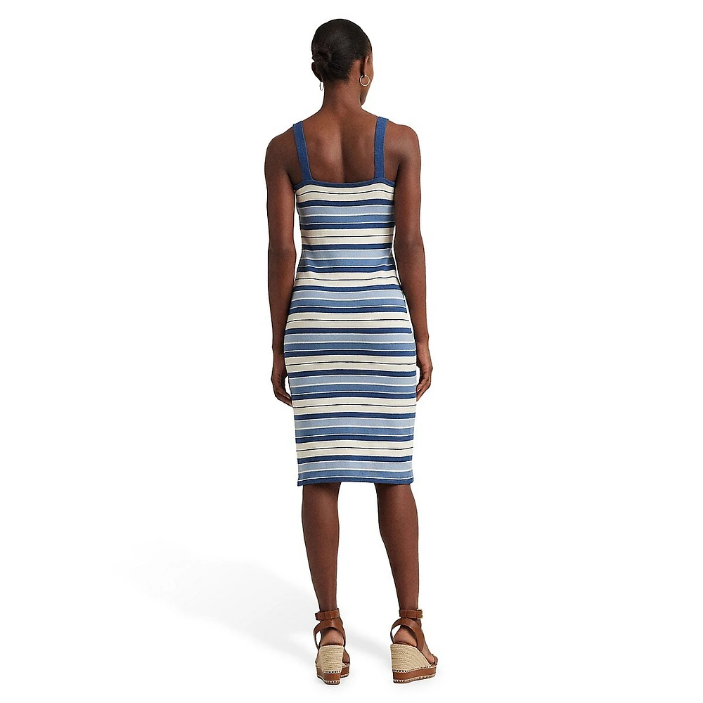 Robe débardeur rayée