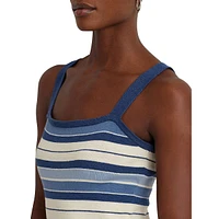 Robe débardeur rayée