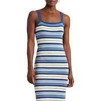 Robe débardeur rayée