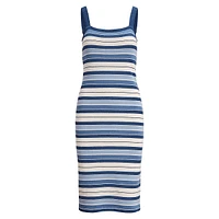 Robe débardeur rayée