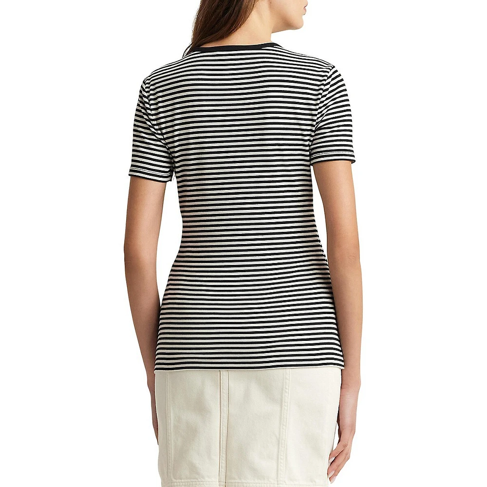 Relaxed-Fit Yarn-Dyed Stripe T-Shirt
