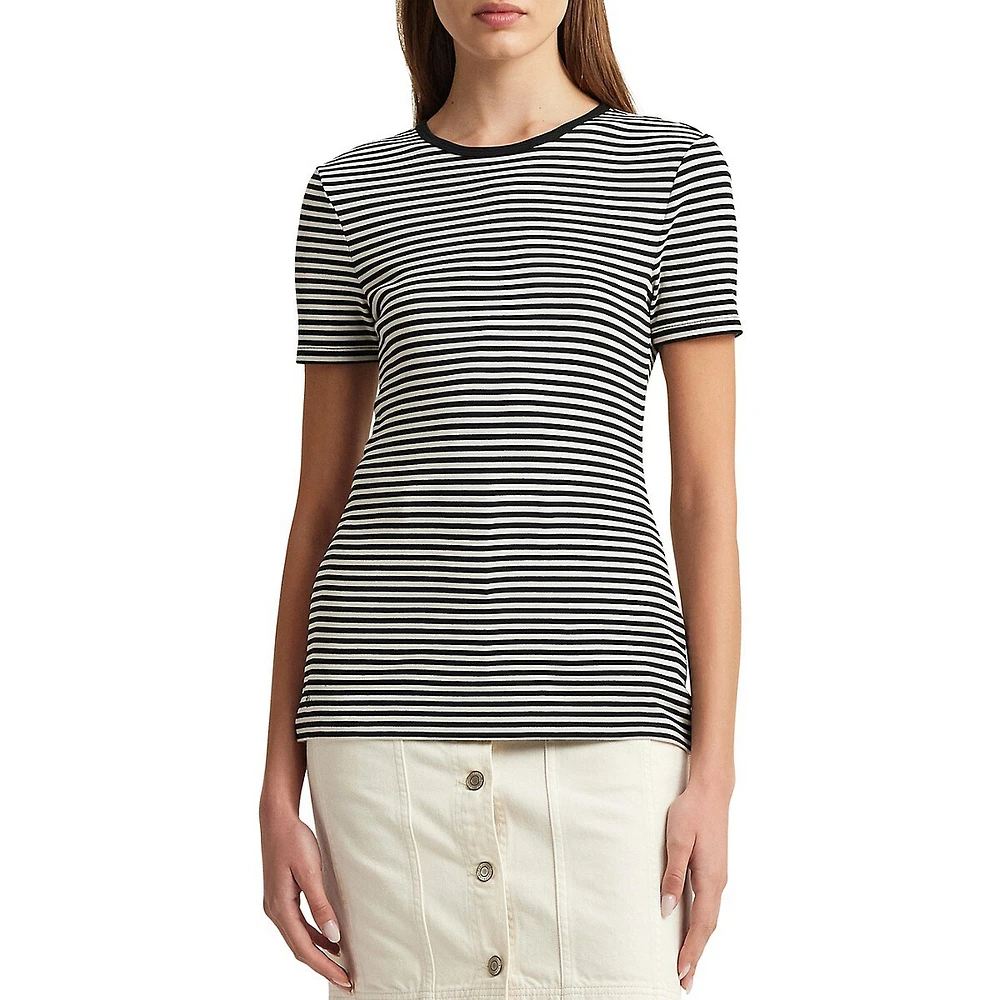 Relaxed-Fit Yarn-Dyed Stripe T-Shirt