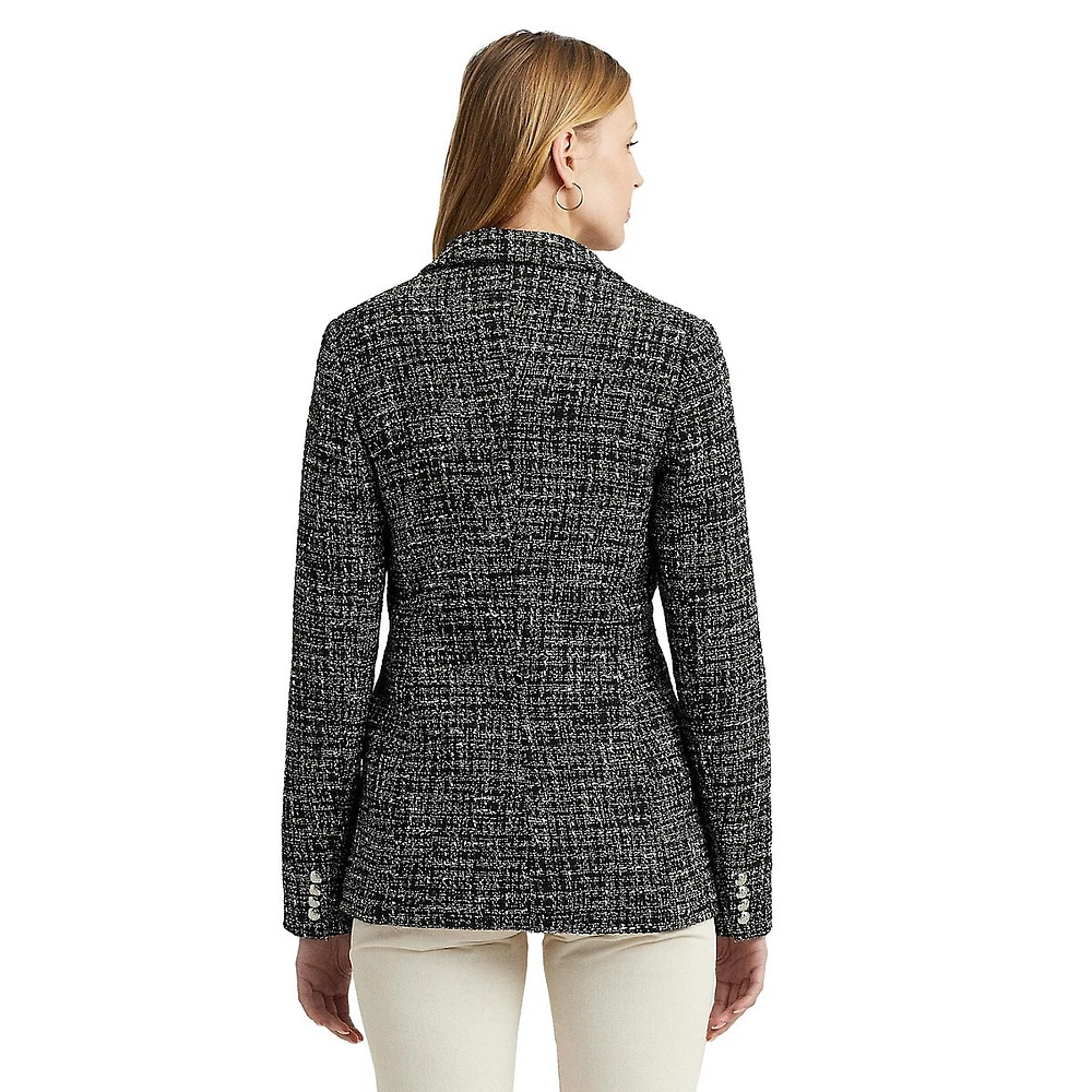 Double-Breasted Bouclé Blazer