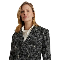 Double-Breasted Bouclé Blazer