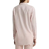 Oversized Striped Cotton Broadcloth Shirt