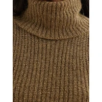 Wool & Alpaca-Blend Sleeveless Turtleneck Sweater