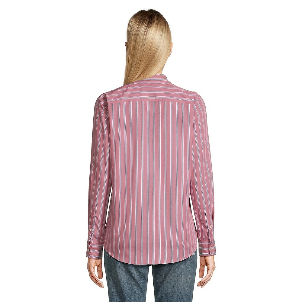 Classic-Fit Striped Broadcloth Shirt