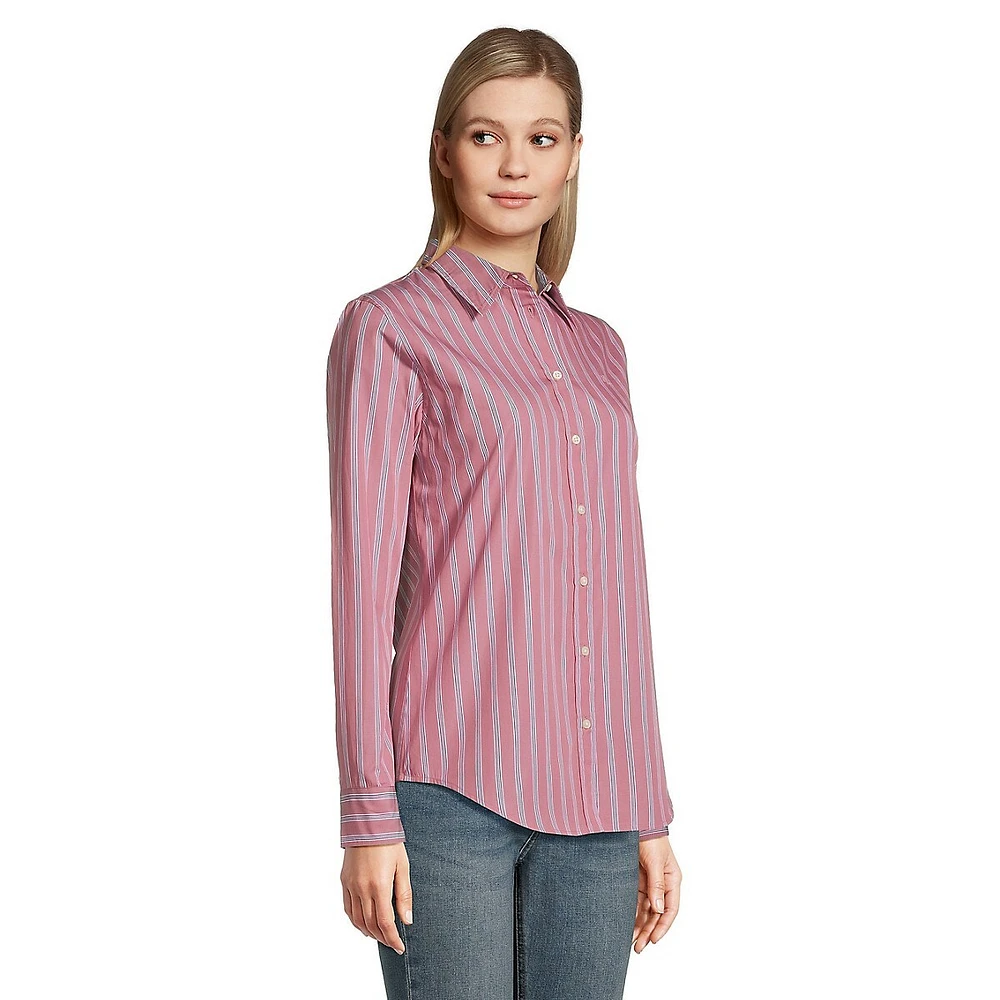 Classic-Fit Striped Broadcloth Shirt