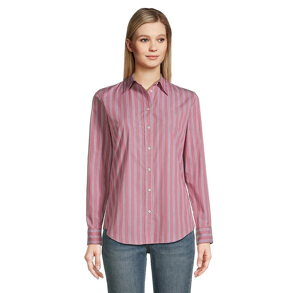 Classic-Fit Striped Broadcloth Shirt