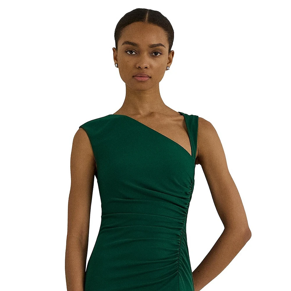 Stretch Jersey Sleeveless Gown