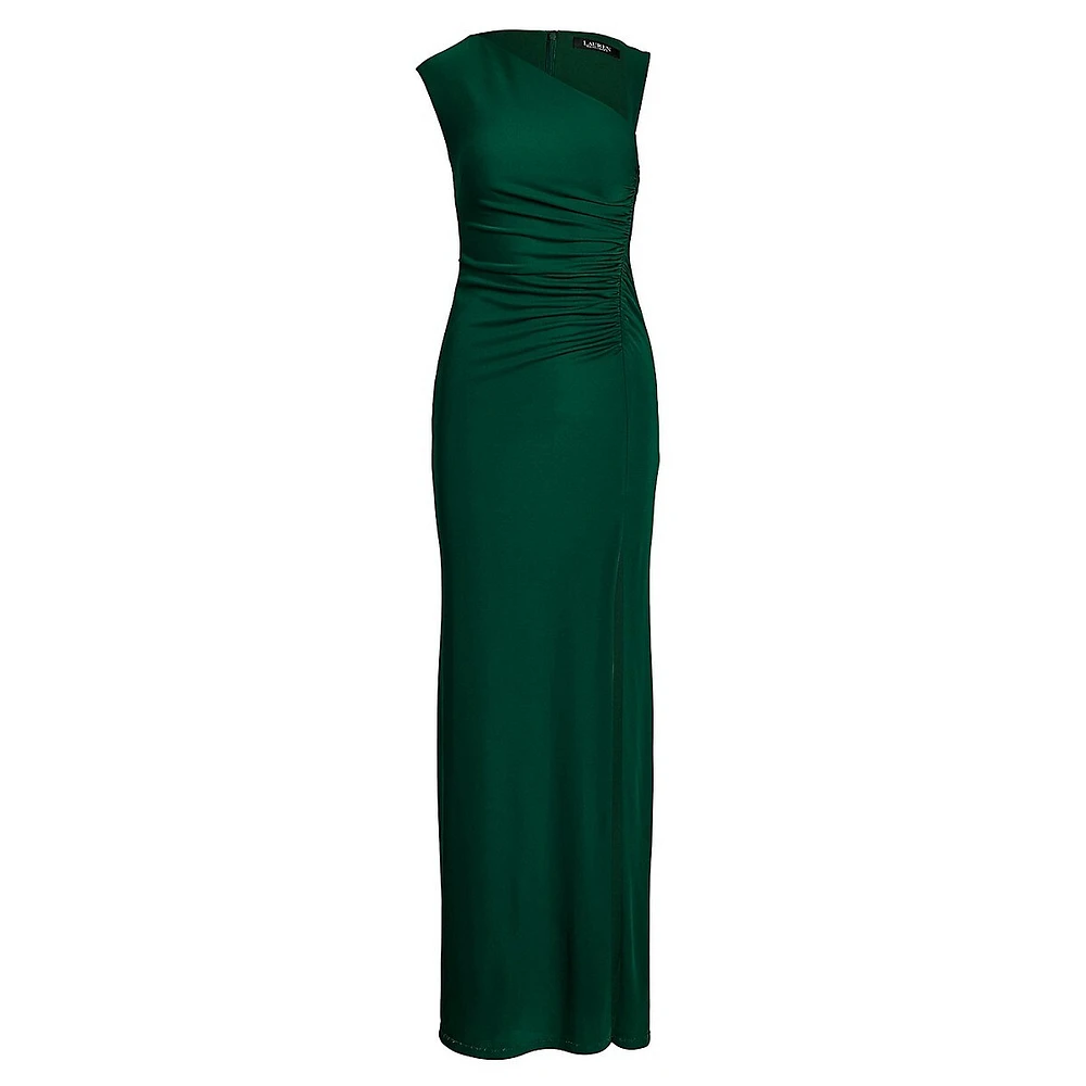 Stretch Jersey Sleeveless Gown