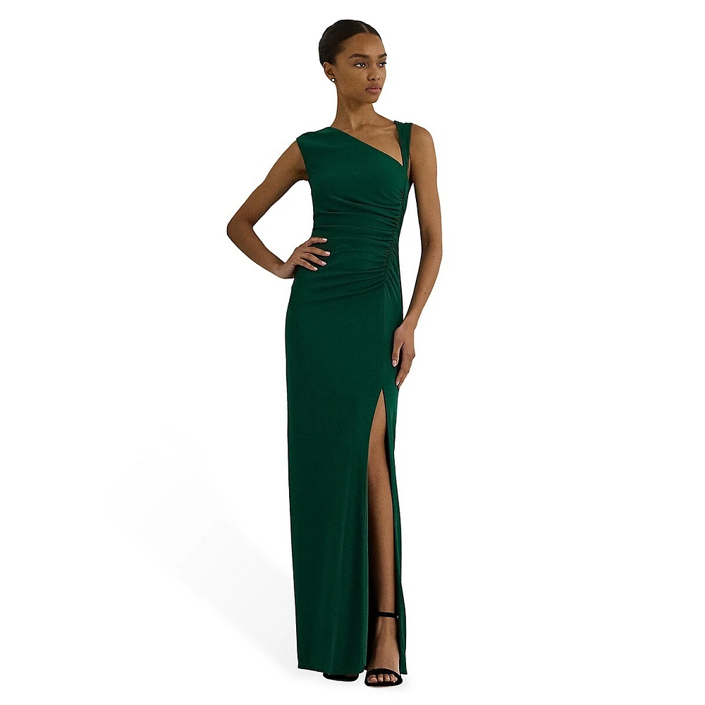 Stretch Jersey Sleeveless Gown