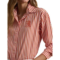 Relaxed-Fit Striped Broadcloth Shirt