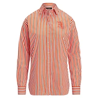 Relaxed-Fit Striped Broadcloth Shirt