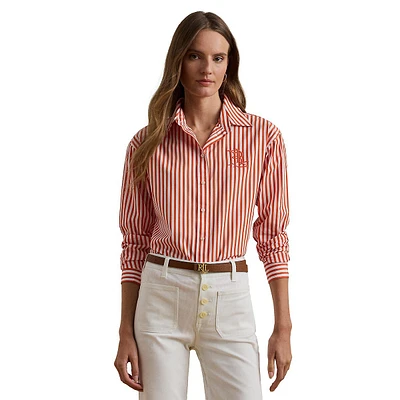 Relaxed-Fit Striped Broadcloth Shirt