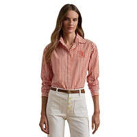 Relaxed-Fit Striped Broadcloth Shirt