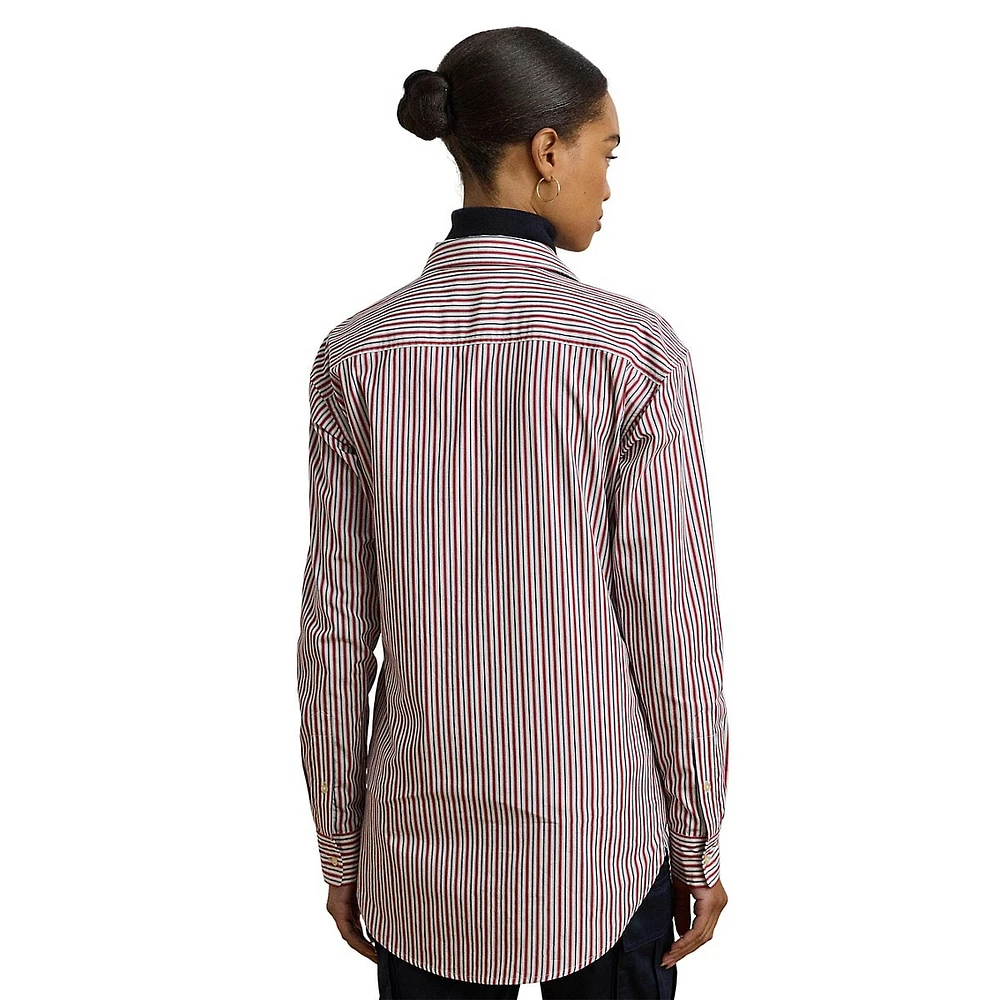 Relaxed-Fit Striped Broadcloth Shirt