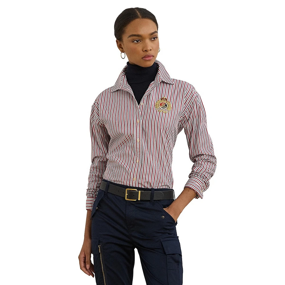 Relaxed-Fit Striped Broadcloth Shirt