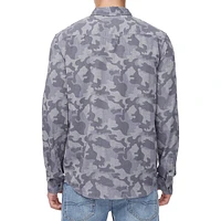 Sagat Bleached Camouflage Utility Shirt