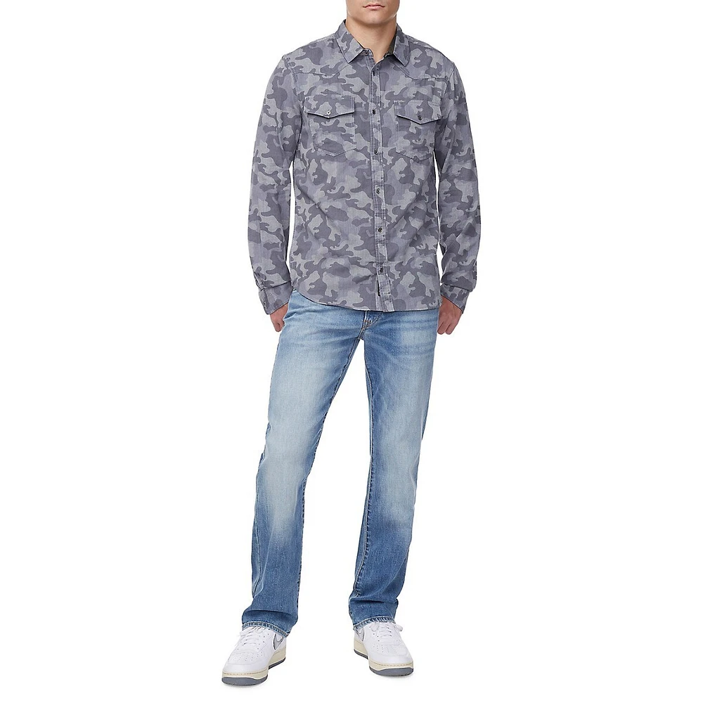 Sagat Bleached Camouflage Utility Shirt