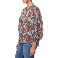 Ishara Balloon-Sleeve Blouse