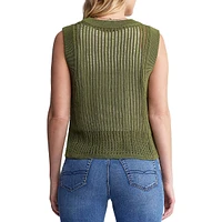 Syden Openwork Knit Tank Top