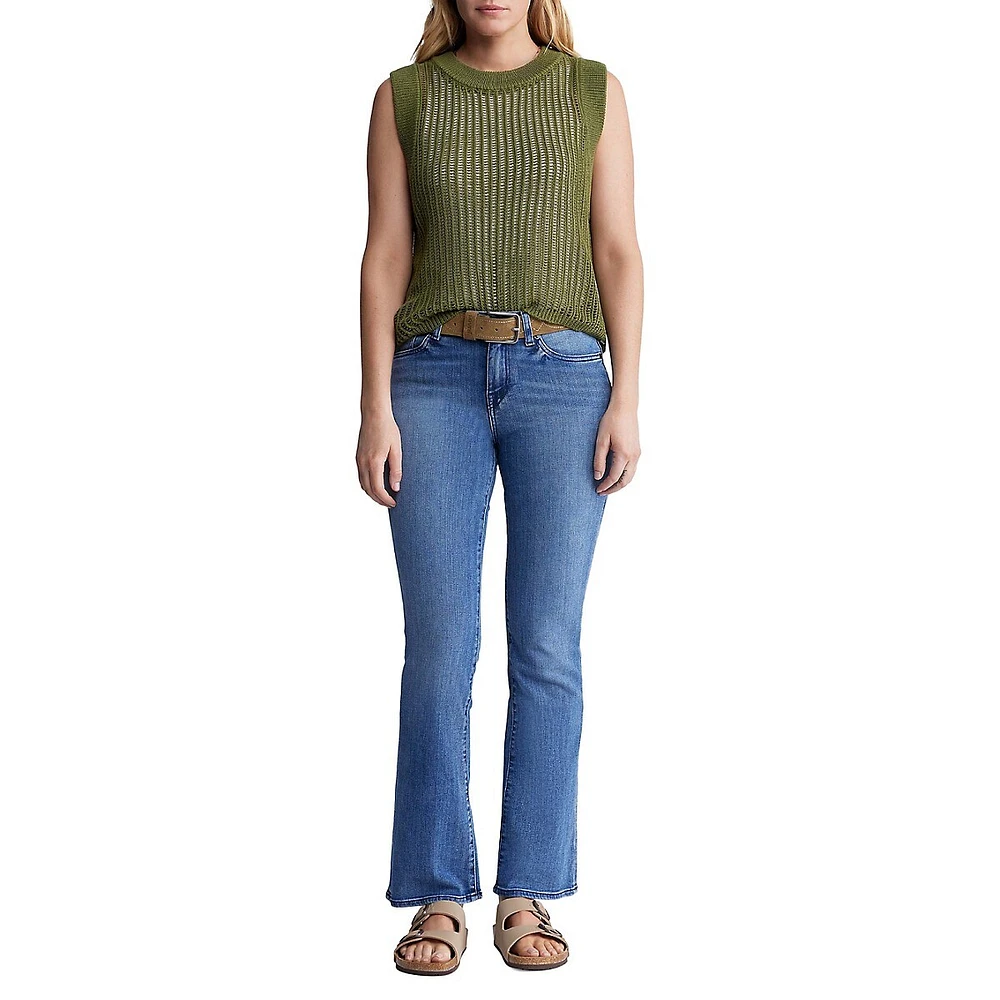 Syden Openwork Knit Tank Top