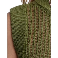 Syden Openwork Knit Tank Top
