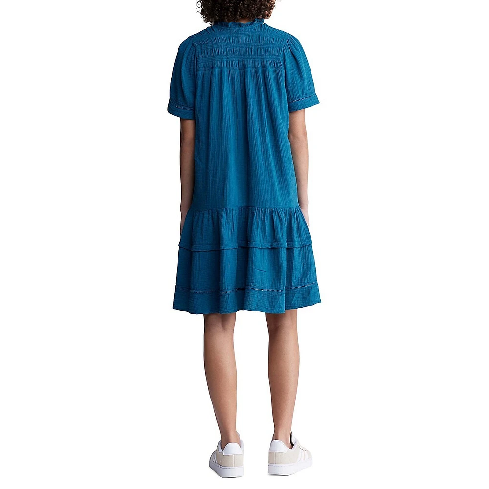 Zinnia Ruffled Drop-Waist Dress